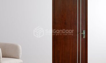 Cửa Gỗ Chống Cháy MDF Veneer P1R2 Căm Xe-a-SGD