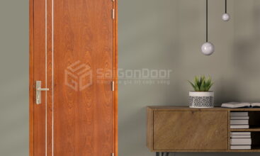 Cửa Gỗ Chống Cháy MDF Veneer P1R2 Xoan Đào-SGD