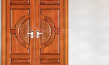 Cửa Gỗ Tự Nhiên 2 canh Gỗ do-SGD